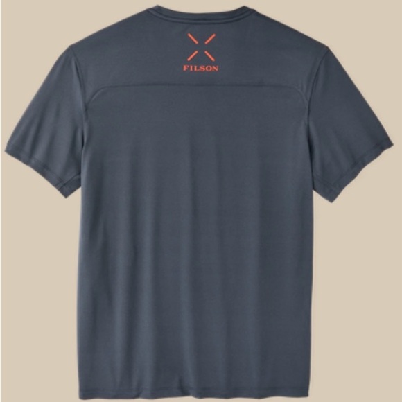 Filson Men's Charcoal and Red Short Sleeve Tee and Short Set - Picture 1 of 5